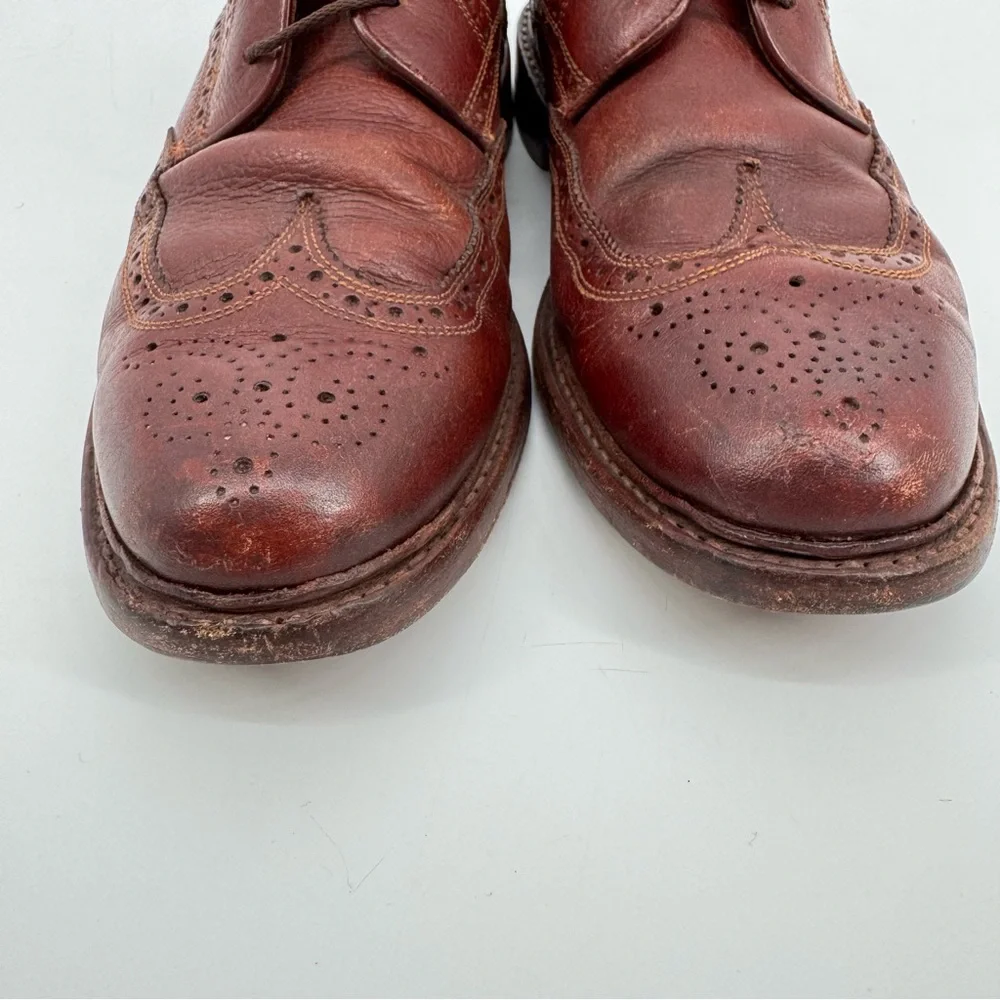 Florsheim by Duckie Brown Wingtip Leather Boots Brown Size‎ 9.5